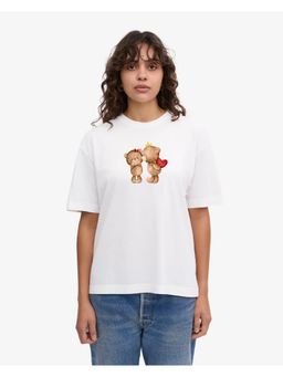 Twenty Dresses by Nykaa Fashion - Womens White Graphic Oversized T-Shirt