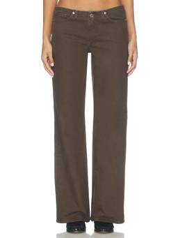 Good American - Ghost Waist Women's Low-Rise Loose Jeans Brown