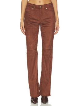 Good American - Better Than Suede Women's Classic Bootcut Trousers Brown