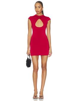 Tiger Mist - Mills Women's Cut-Out Cap Sleeve Bodycon Mini Dress Red