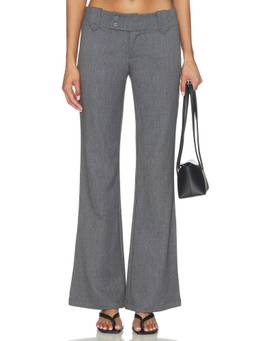 Tiger Mist - Kittie Women's Low-Rise Flared Trousers Grey
