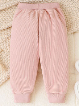 Hopscotch - Girls Pink Bunny Applique Jogger
