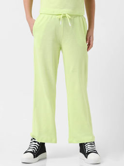 VERO MODA - Girl Self Design Green Trousers