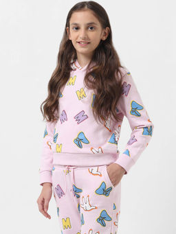 VERO MODA - Girl Printed Pink Sweatshirt