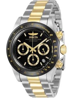 Invicta - Speedway Quartz Black Dial Analog Watch for Men (36743) (M)
