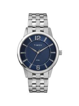 Timex - Round Navy Blue Dial Analog Men Watch (Tw2T59800Uj) (M)