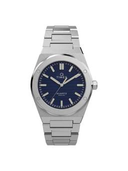 Timex - Q Round Blue Dial Analog Men Watch (Tw2Y81400Uj) (M)