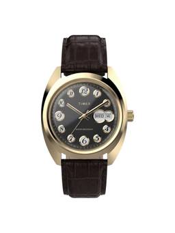 Timex - Round Black Dial Analog Men Watch (Tw2Y82100Uj) (M)