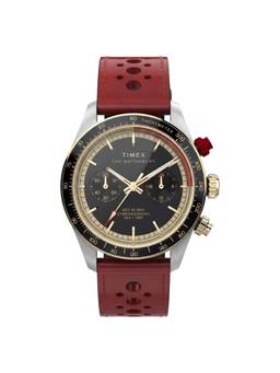 Timex - Waterbury Round Black Dial Chronography Men Watch (Tw2Y93400Uj) (M)