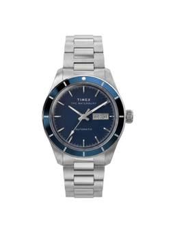 Timex - Waterbury Round Blue Dial Mechanical Automatic Men Watch (Tw2Y94100Uj) (M)