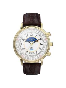 Timex - Round White Dial Chronography Men Watch (Tw2Y99000Uj) (M)