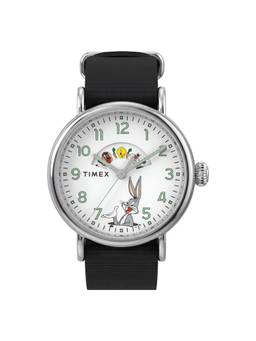 Timex - Looney Tunes Round White Dial Analog Men Watch (Tw2Y99100X6) (M)