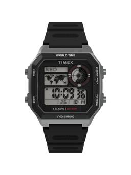 Timex - Octagonal Black Dial Digital Men Watch (Tw5M68800Uj) (M)
