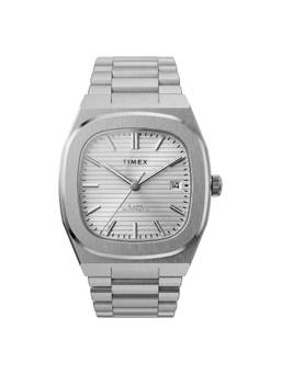 Timex - Square Silver Dial Analog Men Watch (Tw6A00500Uj) (M)