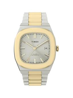 Timex - Square Silver Dial Analog Men Watch (Tw6A00600Uj) (M)