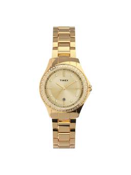 Timex - Round Gold Dial Analog Women Watch (Tw6A04600Uj) (M)
