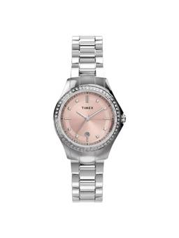 Timex - Round Pink Dial Analog Women Watch (Tw6A05800Uj) (M)