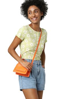 ONLY - Women Printed Green Top