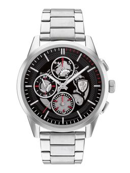 Scuderia Ferrari - GRAND TOUR 0830831 Multifunction Silver Dial Watch for Men