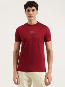 United Colors of Benetton - Men Red Regular Fit Crew Neck Solid T-shirt