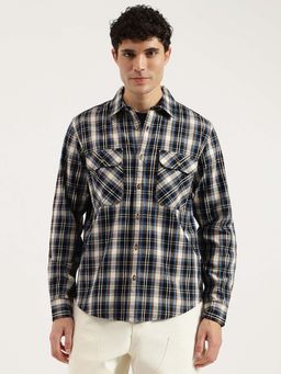 United Colors of Benetton - Men Multi-Color Regular Fit Spread Collar Checks Shirt