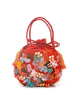 APT FOREVER - Colour Pop Potli Bag-Red