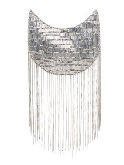 APT FOREVER - Twirl and Tassel Sling Bag-silver