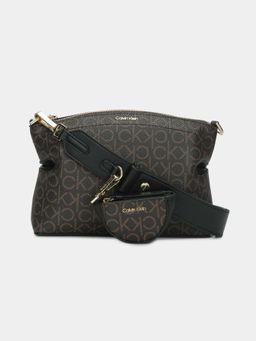 Calvin Klein - Logo Brown Pu Sling Bag