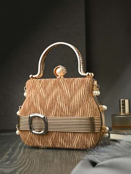 Toobacraft - Handicraft Women Bling Box Clutch Bag DG Wrinkle F Strap Cat