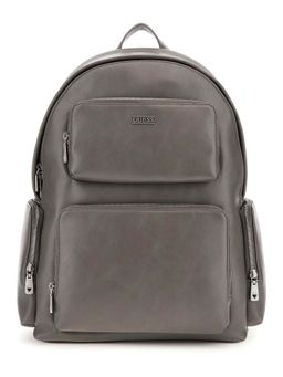Guess - Grey PU Solid MEN Backpack