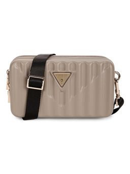 Guess - Beige Polycarbonate Solid Women Cross Body