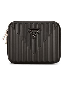 Guess - Black Polycarbonate Solid Women Cosmetic Case