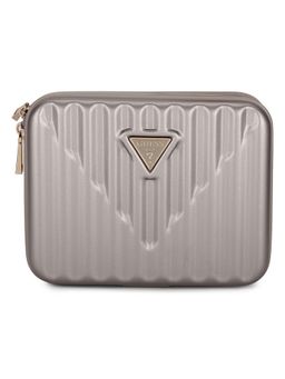 Guess - Silver Polycarbonate Solid Women Cosmetic Case