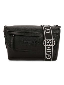 Guess - Black PU Solid MEN Cross Body