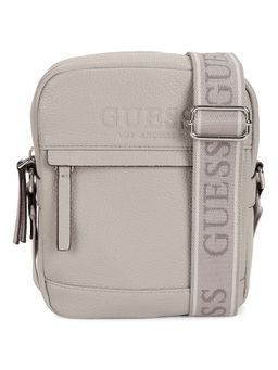 Guess - Grey PU Solid MEN Cross Body