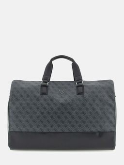 Guess - Grey PU Printed MEN Duffle Bag