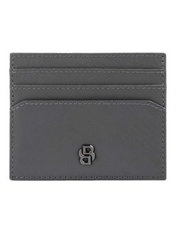 Hugo Boss - Card holder Double B Saffiano Grey