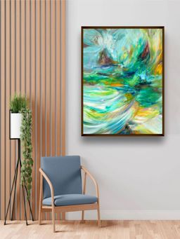 The Art House - Abstract Painting Multicolor (40X30 Inches)