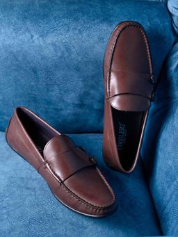 Cobblerz - Men Coffee Solid Loafers