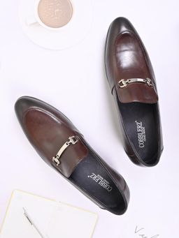 Cobblerz - Men Coffee Solid Loafers