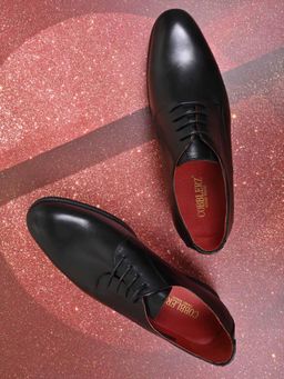 Cobblerz - Men Black Solid Formal Derbies