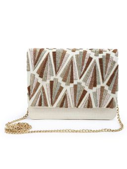 The Purple Sack - Royal Beige Clutch