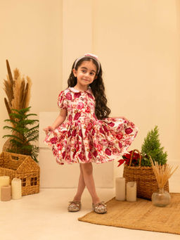 Bibbity Bobbity - Rosalina Multi-Color Floral Knee Length Dress