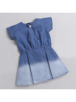 The Magic Wand - Girls Blue Ombre Denim Dress