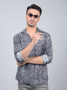CRIMSOUNE CLUB - Men Multi-Color Floral Print Shirt