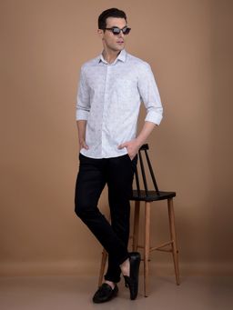 CRIMSOUNE CLUB - Men Multi-Color Printed Cotton Shirt