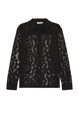 SIMKHAI - Lace Button Down Shirt