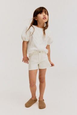 H&M - Girls White Denim Shorts