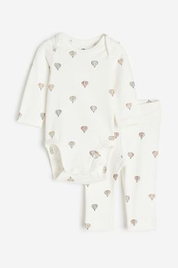 H&M - Boys & Girls 2-Piece Cotton Jersey Set