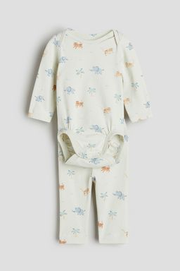 H&M - Boys & Girls 2-Piece Cotton Jersey Set